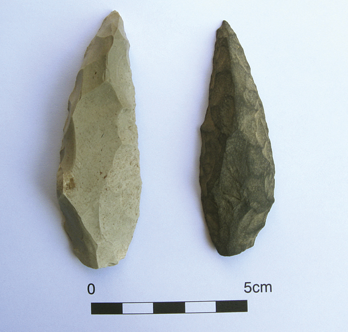 资料图：Bagratashen的中旧石器时代石器。