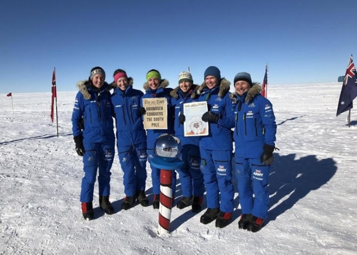英国6名女兵组成探险队横越南极成全球第一