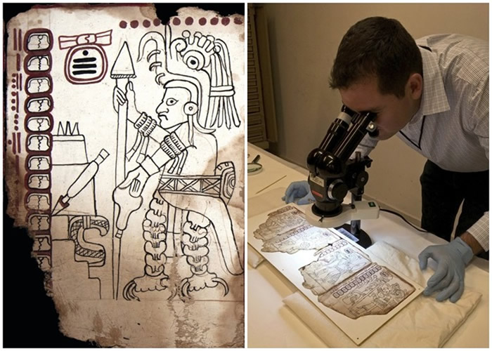 研究人员证明该份象形文字手抄稿，为古玛雅文明时代的文物。