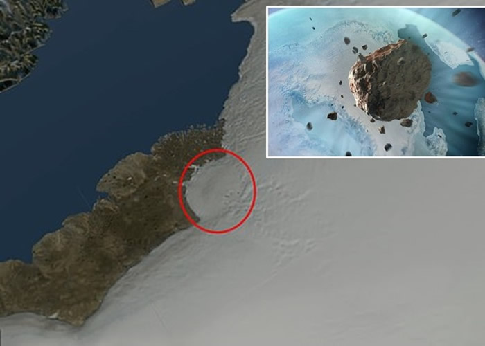 曾有陨石撞击格陵兰冰原。