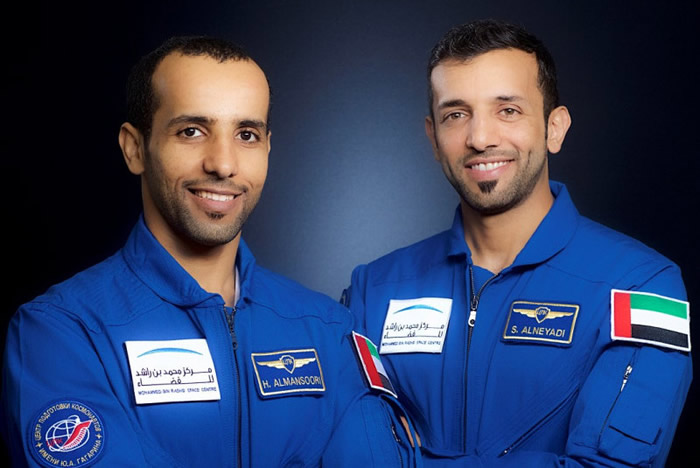 MBRSC宣布已选定Hazzaa Al Mansoori为主要宇航员, Sultan Al Neyadi为国际空间站飞行任务的后备航天员。