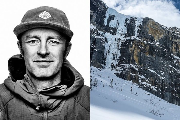 美国职业登山家罗斯凯利在加拿大落矶山脉遭遇雪崩，推测已经罹难，右图为他IG上传的最后一张照片。（图／翻摄自Instagram／jessroskelley）