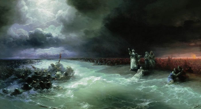 124年前沉船“科策布大将军”上发现艾瓦佐夫斯基油画