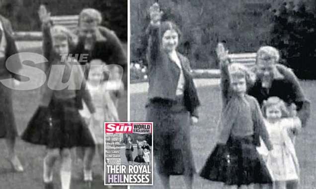 英国女王伊丽莎白二世80多年前行“纳粹举手礼”的照片