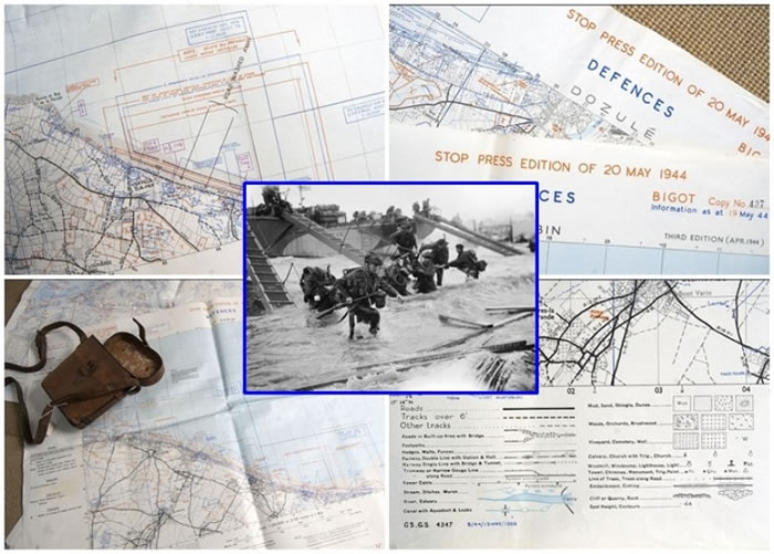 该批地图精准详细绘出纳粹德军的布防及部署。