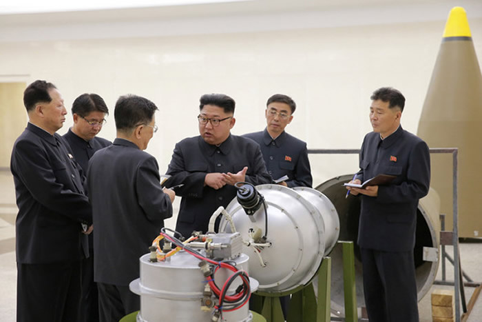 朝鲜9月3日试爆氢弹，引起地震。