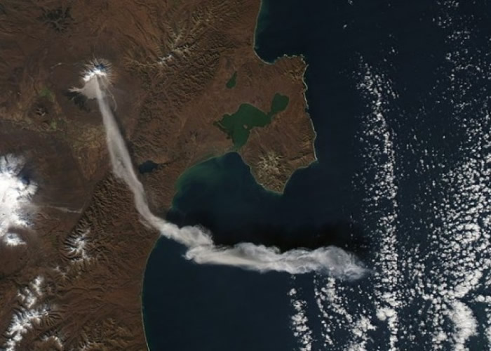 舍维留奇火山过往曾发生爆发。（资料图片）