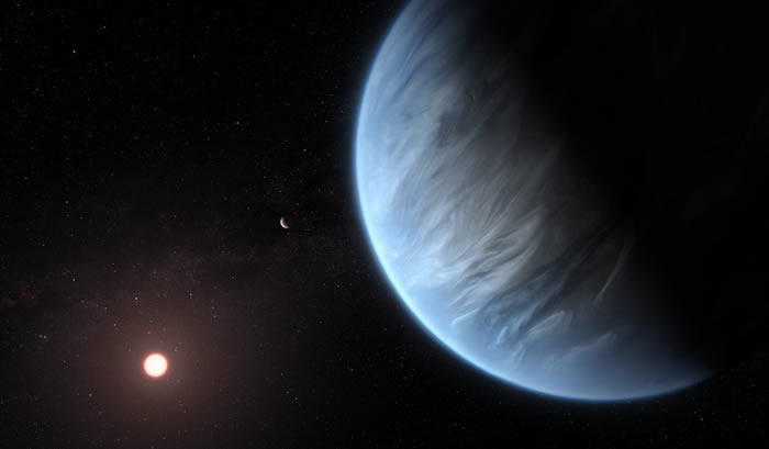 天文学家首发现大气含水系外行星K2-18b