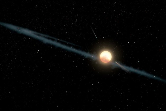 “塔比之星”KIC 8462852轨道上的“被熔化的卫星”ploonet导致其出现奇怪的亮度变化