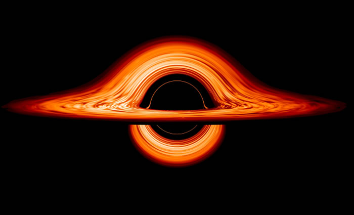 美国国家航空航天局（NASA）创建展示吸积盘绕黑洞旋转的计算机模型