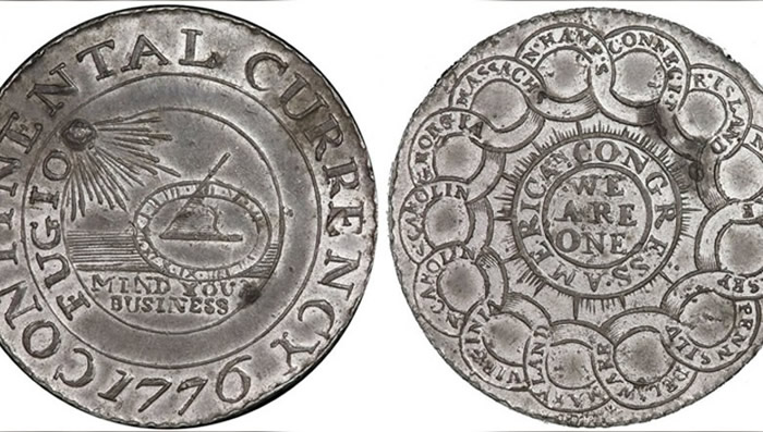 法国硬币收藏者在跳蚤市场0.5欧元购入的硬币竟是美国独立初期货币真品“大陆币”