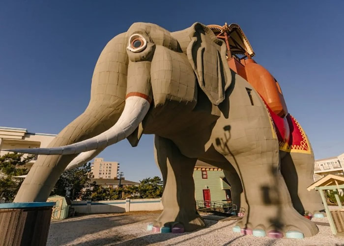 美国新泽西州马盖特城138年历史著名地标“大象露西”将开放住宿服务