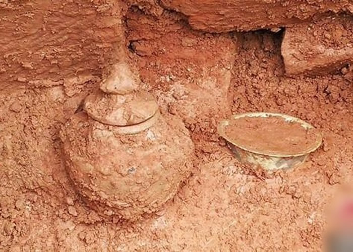 四川省德阳市旌阳区施工现场发现古墓 证为明代石室墓