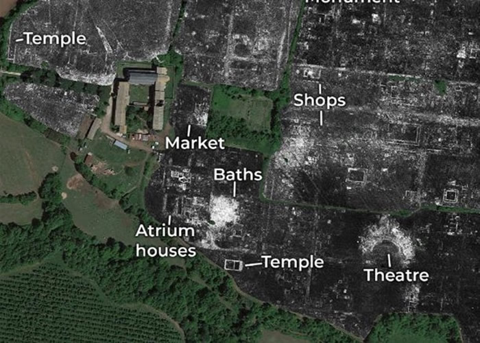 穿透地面的雷达技术扫描意大利古罗马城 神庙市集痕迹清晰