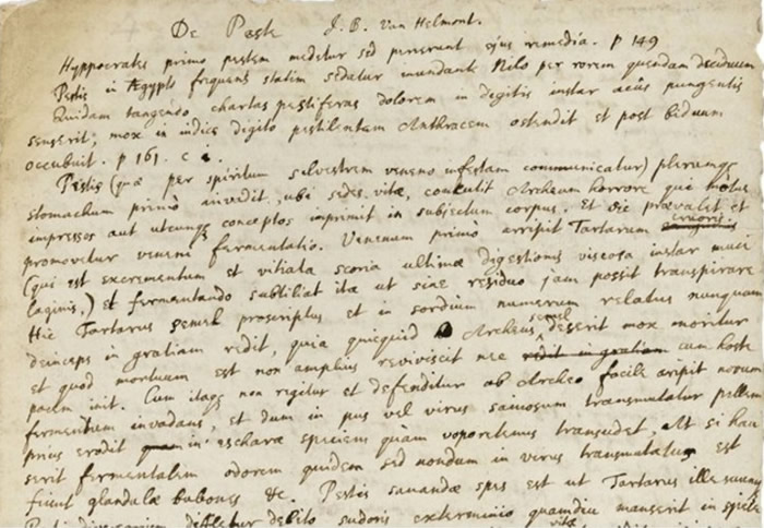 蟾蜍呕吐物药方治黑死病 英国著名科学家牛顿手稿拍卖料值12万美元