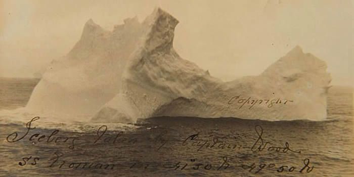 美国发现撞沉泰坦尼克号的冰山照片