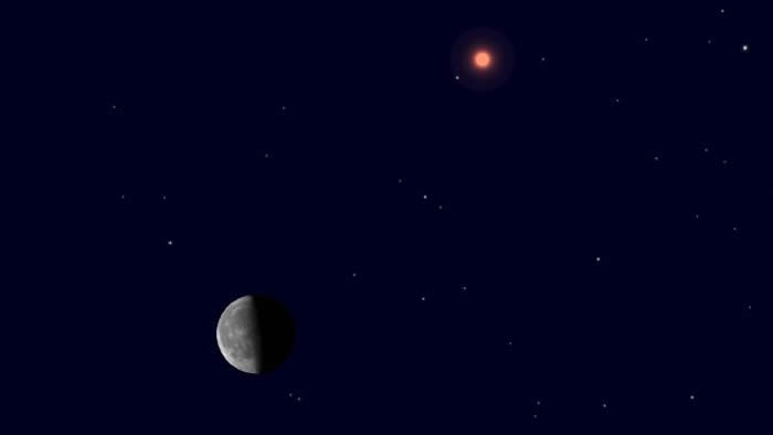 7月12日凌晨天宇将上演“火星合月”美丽天象
