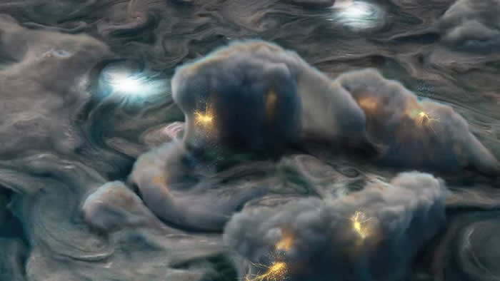 朱诺号收集到的数据表明木星上存在“浅层闪电”现象