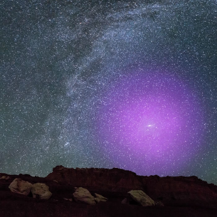 《天体物理学杂志》：仙女星系气体“光晕”与银河系气体“光晕”发生碰撞