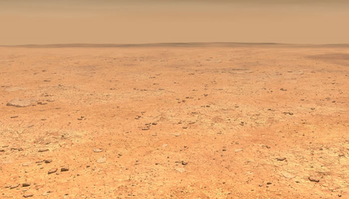 “好奇号”漫游车捕捉到一个“尘魔”在火星干燥地表上“巡游”
