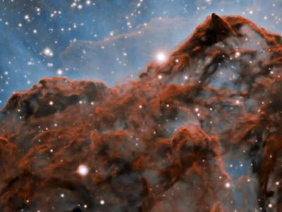 智利双子座南望远镜新图像展现船底座星云（卡利纳星云）的恒星“育婴室”惊人图像