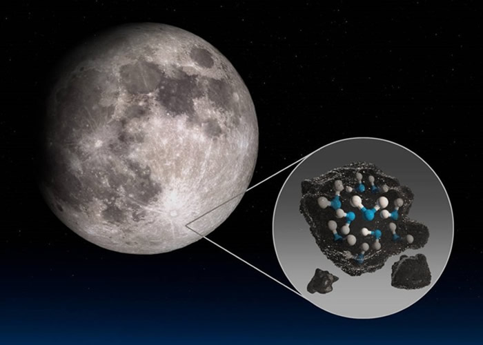 NASA同温层红外线天文台SOFIA首次证实 在阳光能够照射的月球表面发现水分