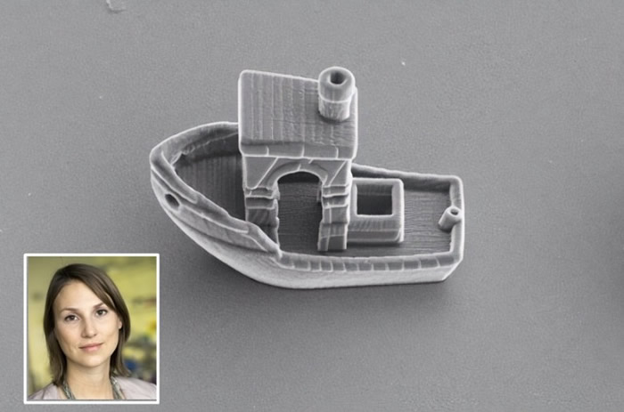 荷兰莱顿大学3D打印世界上最小的船 阔度仅人类头发3分之1
