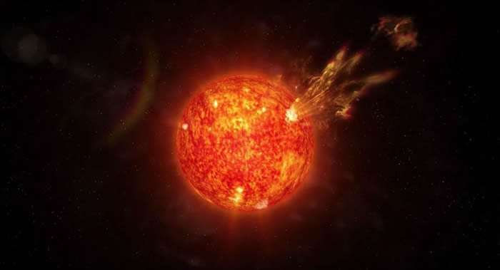 太阳背面爆发3年以来最强耀斑 不排除属于X级