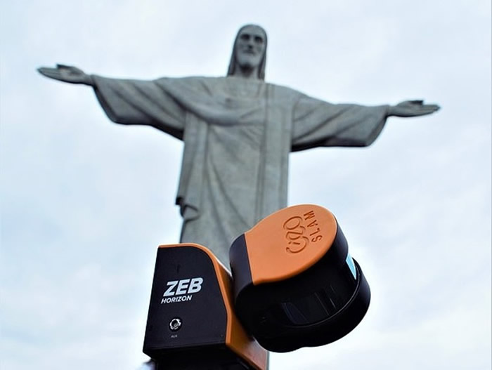 巴西科技公司GeoSLAM利用先进手提扫描仪ZEB Horizon呈现里约耶稣像细致结构
