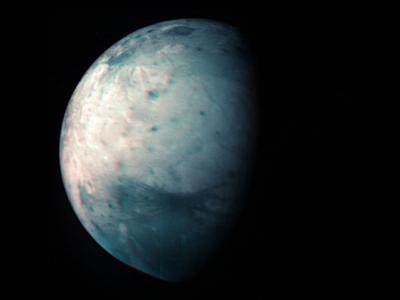 美国宇航局朱诺号航天器科学团队制作出木卫三（Ganymede）新红外图