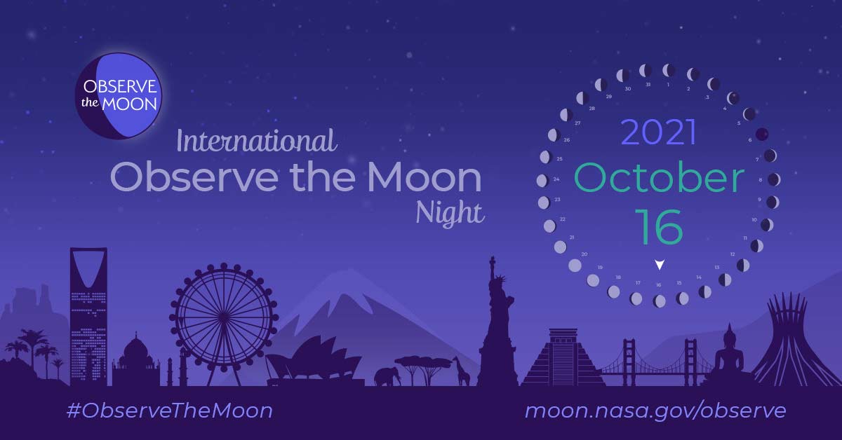 NASA邀请公众参加虚拟活动以庆祝10月16日的国际观月夜