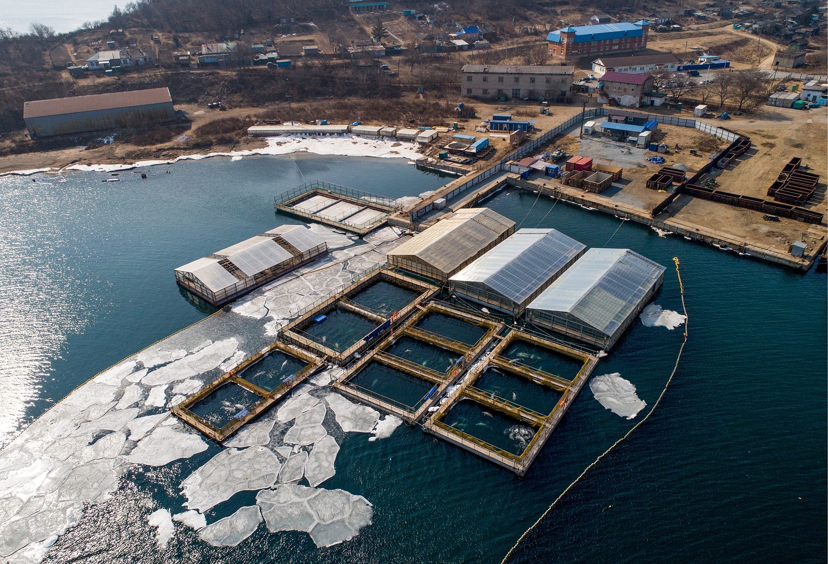 位于俄罗斯远东地区斯雷德尼亚湾的“鲸鱼监狱”已被完全拆除