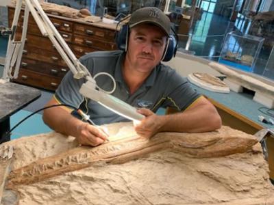 古生物学家在澳大利亚昆士兰内陆地区发现1.12亿年前大型鱼龙化石