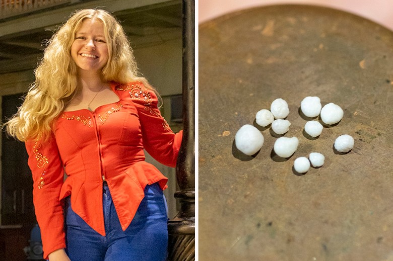美国路易斯安那州新奥尔良女教师在餐厅享用生蚝时发现至少12颗珍珠