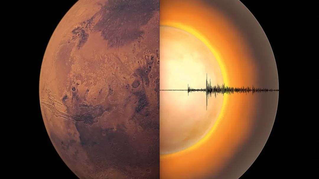 地震波显示火星有一层薄薄的地壳、浅层的地幔和一个异常大的液体核心