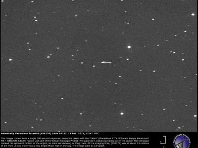 小行星1999 VF22一周内会路过地球附近
