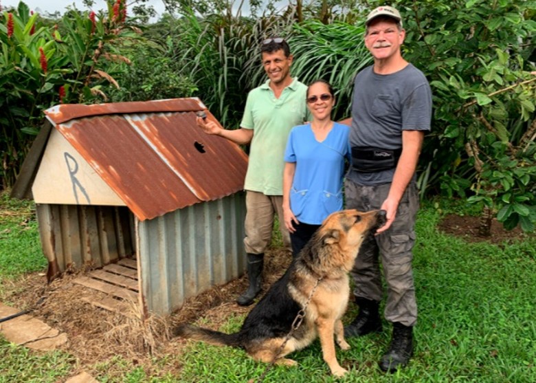 哥斯达黎加一间锡制狗屋在2019年遭一块陨石击中