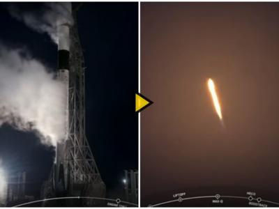 SpaceX猎鹰9号火箭升空 搭载美国间谍卫星NROL-85进入地球轨道