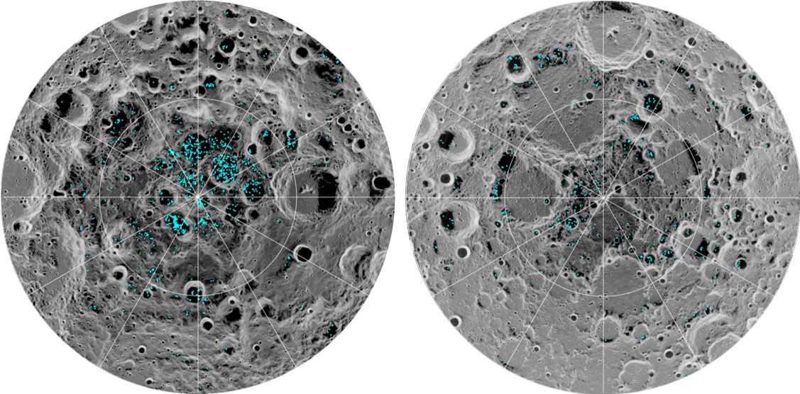 从地球上层大气逸出并在月球上结合的氢和氧离子可能是已知月球水和冰的来源之一