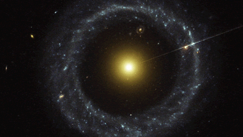 NASA揭示哈氏天体(Hoag's Object)星系的怪诞之声