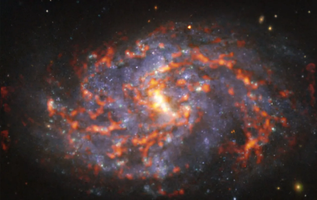 ALMA捕捉的蛇形星系NGC 1087