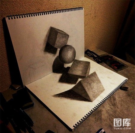 日本艺术家创作的超传神的3D立体素描绘(5)