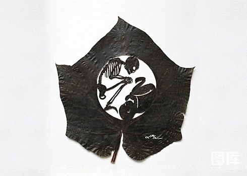 来自西班牙艺术家的创意树叶剪纸(7)